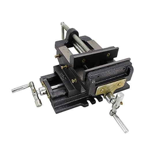 TEXALAN 4-Inch Drill Press X-Y Compound Vise 2 Way Heavy Duty Cross Slide Vise Clamp Machine