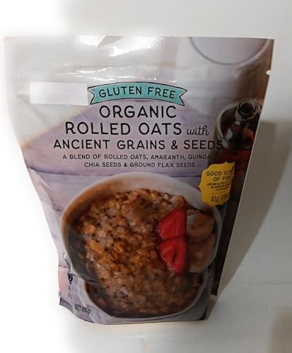 Organic Rolled Oats with Ancient Grains & Seeds, Gluten Free, Amaranth, Quinoa, Chia & Flax, 24 oz
