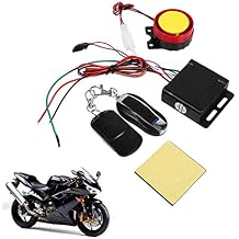 Ejoyous Motorcycle Anti Theft Alarm System, 12V Bike Vehicle Anti Theft Security Alarm System Remote Control Motorcycle Security Kit