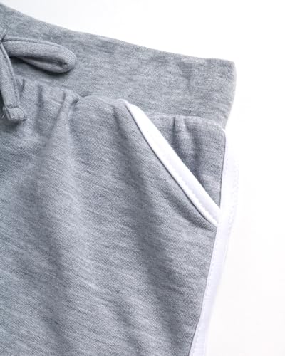 Real Love Girls Athletic Shorts - 6 Pack French Terry Active Dolphin Shorts with Elastic Waistband (Sizes 7-16)4