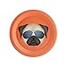 BirthdayExpress Puppy Dog Paw-ty Coral Pug Party Dessert Plate (8)