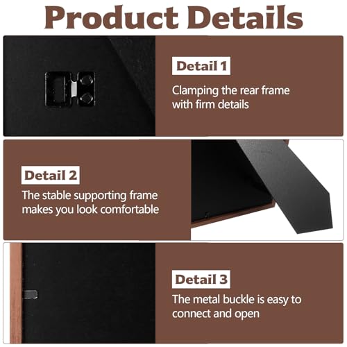 3D Bilderrahmen zum Befüllen, 3D A4 Bilderrahmen Tief zum Befüllen, 3,5cm Tiefer Objektrahmen mit Transparente Acrylplatte für Foto Medaillen Geschenke Trockenblumen Vitrine Rahmen, 21x29,7 cm-Braun