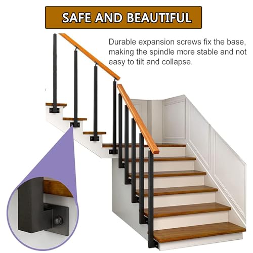 Poste de barandilla para terraza y escaleras con soportes de 270° 5