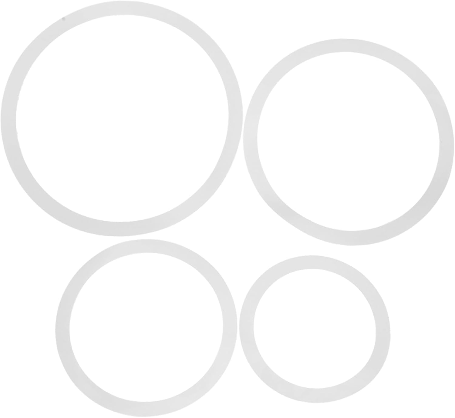 Amazon.com: IMIKEYA Drum Dampening Rings Set of 4 - Drum Muffler Rings ...