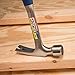 ESTWING Framing Hammer - 22 oz Straight Rip Claw with Milled Face & Shock Reduction Grip - E3-22SMR