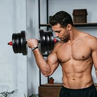 CCLIFE Hanteln Set 40 kg 2er Kurzhanteln Langhantel verstellbar Stahlrohr – Ansicht 7