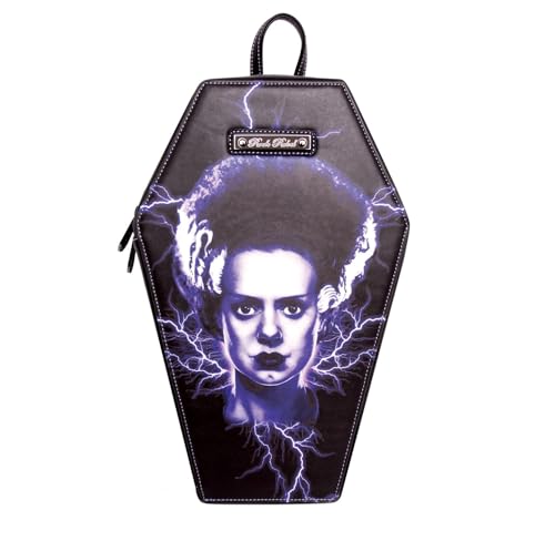 Rock Rebel Bride of Frankenstein Coffin Backpack