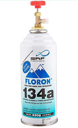 FLORON R134a Refrigerant (White) (1,1,1,2-Tetrafluoroethane)