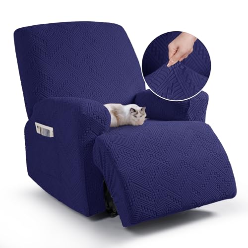 TAOCOCO Recliner Chair Cover, Stretch Sofa Cover 1 Seater With Arm Rest, Couch Cover Soft
