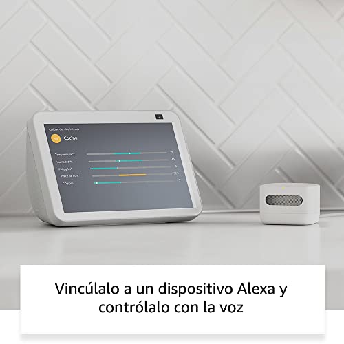 Miniatura 6 de Amazon Smart Air Quality Monitor (Última generación) | Monitor inteligente de calidad del aire de Amazon | Descubre la calidad del aire de tu casa, compatible con Alexa