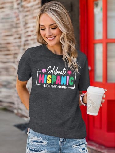 Hispanic Heritage Month Shirt Women Proud Latina Power Shirts Latino Countries Flags Gift Tee Tops4