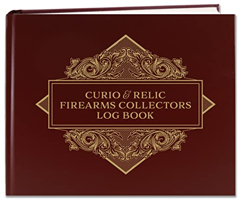 BookFactory C&R FFL 03 Bound Book/Gun Collector Log Books/Curio & Relics Bound Book 8 7/8'' x 7”- 72 Pgs, New Burgundy Imitation Leather, Section Sewn Hardbound (Made in USA)