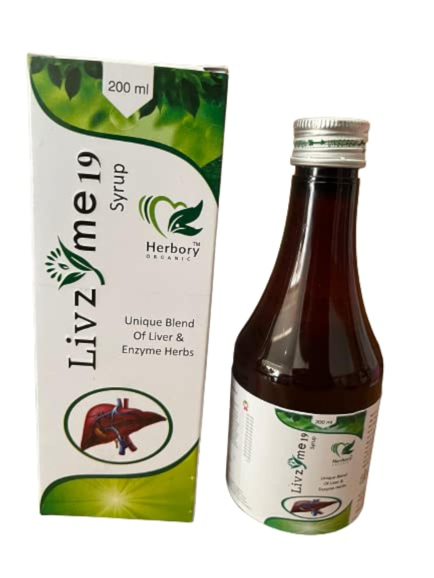 Herbory Livzyme 19 Syrup, Liver Health Supplement