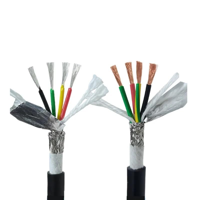 Cable blindado de poliuretano de 18 AWG altamente flexible de 2 a 20 núcleos recubierto de PUR antiflexión resistente a ácidos y álcalis (PUR-TRVVP 3 núcleos, 26 AWG-0,15 mm 5 m)