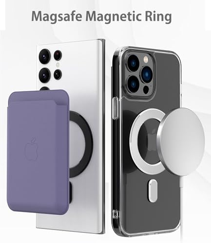 マグネットリングプレー magsafe対応 磁石シート 3M 接着テープ 磁気吸着 強い磁力 アクセサリーマグネットワイヤレス充電器 車載ホルダー スタンド 対応サポーター iPhone Samsung Sony スマホやスマホケース全機種対応 (iPhone17用/pro用/promax用)(black)