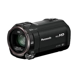 Panasonic HC-V785EG-K Full HD Camcorder (Full HD Video, 20x Opt. Zoom, Opt. Bildstabilisator, WiFi, Full HD Zeitlupe) schwarz