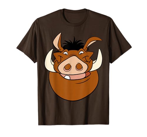 Disney The Lion King Pumbaa Big Face Portrait T-Shirt