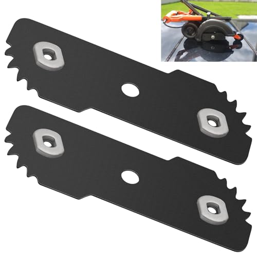 7-1/2-inch EB-007 Edge Hog Heavy-Duty Edger Replacement Blade Compatible with Black & Decker 2-in-1 String Trimmer/Edger Fits Model LE750 LE710 LE760FF LE760 with 2 set of wear Indicators (2PK)