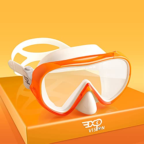 Image of Kids Snorkel Swim Mask, Child Diving Mask Anti-Fog Swim Goggles with Nose Cover for Snorkeling Diving Swimming