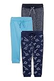 C&A Kinder Jungen Hosen Jogginhose Slim 3er Pack|Multipack dunkelblau 128