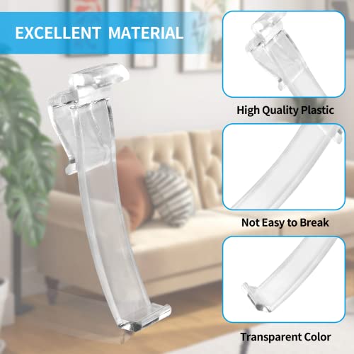 Waziaqoc 2.5 Inch Valance Clips For Window Blinds, 12Pcs Plastic Blind Clips Clear Color Valance Retainer Clips For Horizontal Blind Valance #TOP2
