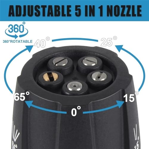 Ugelli Ad Alta Pressione Pistola For Rondella For Auto Punte A Getto Rapido Ugelli For Rondella Adatti For Accessori Adattatori Karcher Parksdie Nilfisk Bosch(Green) - 2