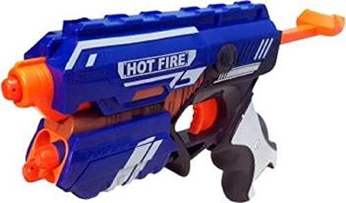 HALO NATION® Blaze Gun Toy with Soft Bullets - Toy Pistol Foam Bullet Blaster Gun Toy , Manual Load Power Shoot Long Range Safe for Kids (with 30 Bullets)