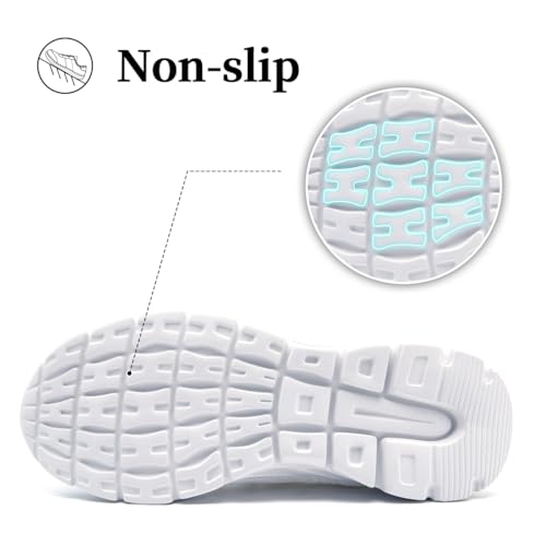 Women's Running Sneakers Walking Tennis Slip on Shoes Fashion Gym Non Slip Comfort Lightweight Athletic Casual Fitness Sports Workout Shoes for Women4