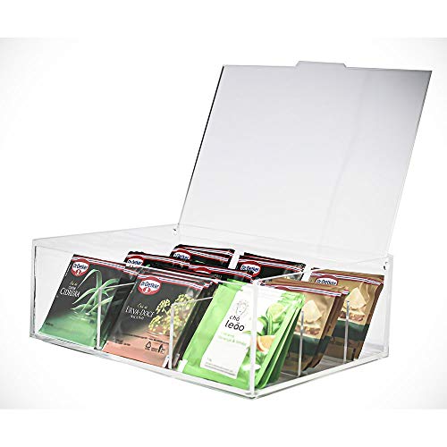 Caixa Acrílico Sachês de Chá com 9 Nichos