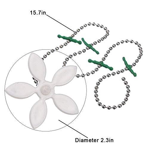 Mausong Hair Wig Drain Catcher Shower, Bathtub, Kitchen Sink, Flower Shape Stainless Steel Filter Chain Hook Strainer Disposable Anti-Blocking, Remover Snare Anchor Cover Protectors 2 Pack #TOP1