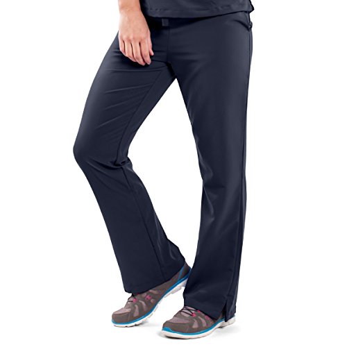 ave Womenâ€™s Medical Scrub Pants, Melrose ave, Bootcut Style, Drawstring and Elastic Waist, Great for Nurses, Navy, Medium