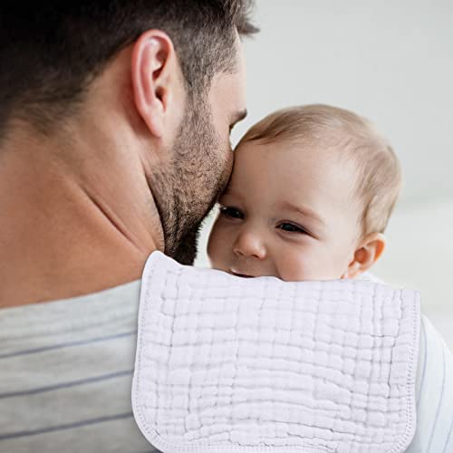 image for Looxii Muslin Burp Cloths 100% Cotton Muslin Cloths 12 Pack Large 20''