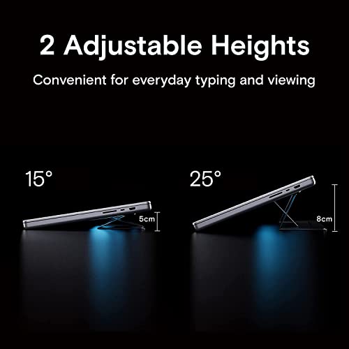 Image of MOFT Laptop Stand, Invisible Lightweight Laptop Computer Stand, Compatible with MacBook, Air, Pro, Tablets and Laptops up to 15.6 inch, Patented (Jet Black)