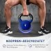 Yes4All WEAW Neopren beschichtete Kettlebell, Krafttraining Kettlebells - 16KG Dunkelblau
