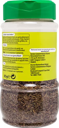 Thym Ducros 85 g lot de 6 flacons d'herbe séchée pour assaisonner