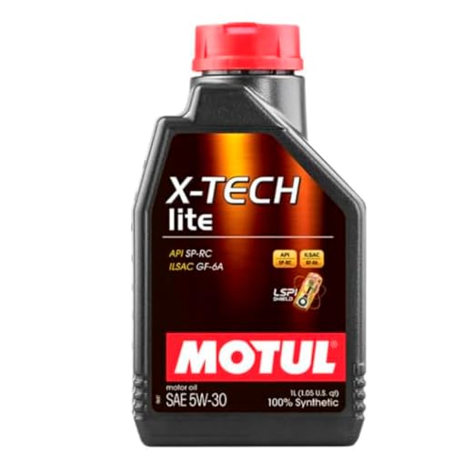 Oleo Motor 1l 5w30 100% Sintético Motul X-tech Lite API SP-RC