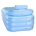 Hiram Bañera Hinchable de PVC Bañera Portátil 160 X 82 X 72CM...