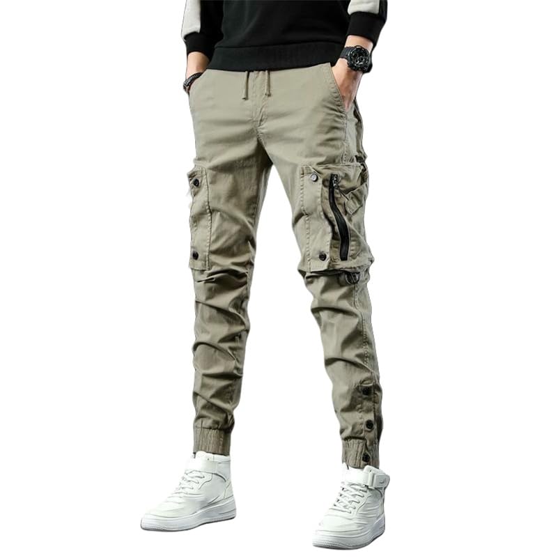Pantalon cargo pour homme élastique et ajusté fini les coupes amples