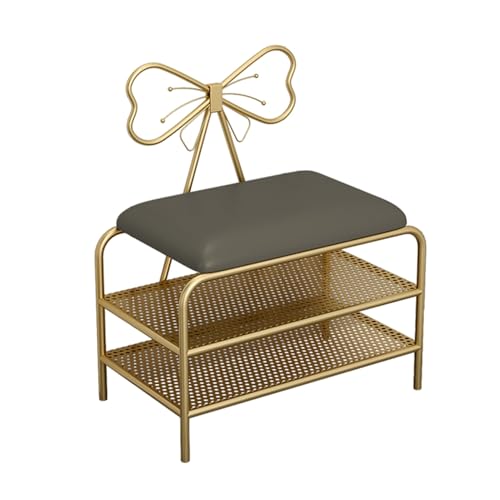 Étagère à chaussures avec assise rembourrée et banc de rangement entrée