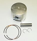 RAREELECTRICAL Piston Kit Compatible With 1986-1996 Kawasaki Sx 300 Jet Mate 650 Sc 650 Oem 130013714 Sx 650 Ts 650 X2 650 13001-3714 13001-3701 13001-3705 130013701 130013705 Standard New Exact Fit