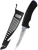 Marine Sports, Faca Fileteira Pesca Marine Sports FK05B 4" Lâmina Aço Inox com Bainha Protetora