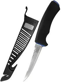 Marine Sports, Faca Fileteira Pesca Marine Sports FK05B 4" Lâmina Aço Inox com Bainha Protetora