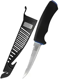 Marine Sports, Faca Fileteira Pesca Marine Sports FK05B 4" Lâmina Aço Inox com Bainha Protetora