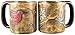 One (1) MARA STONEWARE COLLECTION - 16 Oz Coffee/Tea Cup Collectible Dinner Mugs - Hummingbird & Flower Design