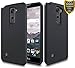 LG Stylo 2 Plus Case, ATUS - Hybrid Dual Layer Hard Cover Silicone Skin Case with Temepered Glass Screen protector and Stylus Pen (Black / Black)