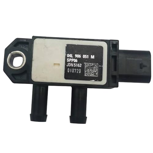 Amrxuts 04L906051M Exhaust DPF Pressure Sensor fit for Au-di A3 A4 A5 A6 A7 Q2 Q3 for Sko-da Octavia Superb for V-W Golf Pas-sat Po-lo Tiguan Arteon Crafter Alltrack T-CROSS T-ROC Multit6 1.6 2.0 TDI