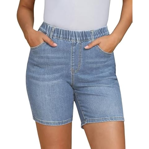 luvamia Stretchy Jean Shorts Cover