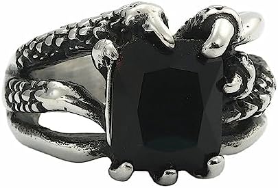 Anello Largo In Acciaio Inossidabile PAMTIER | Fascia Con Gemma Multicolore 10mm | Gioiello Donna Regalo