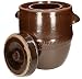 Produktbild KOTARBAU® Keramik Gärtopf 10L Gurkentopf mit Deckel Steinzeug Sauerkrauttopf Keramiktopf Steinguttopf Einmachtopf Steingut Steinzeuggefäß Tontopf Braun