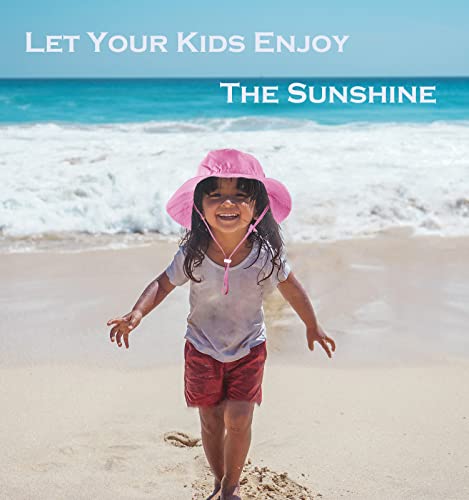 Saniripple Baby Sun Hat Upf 50+ Sun Protection Adjustable Wide Brim Bucket Toddler Hat Beach Hats For Baby Enjoy The Summer Pink #1 9-24 Months #TOP6